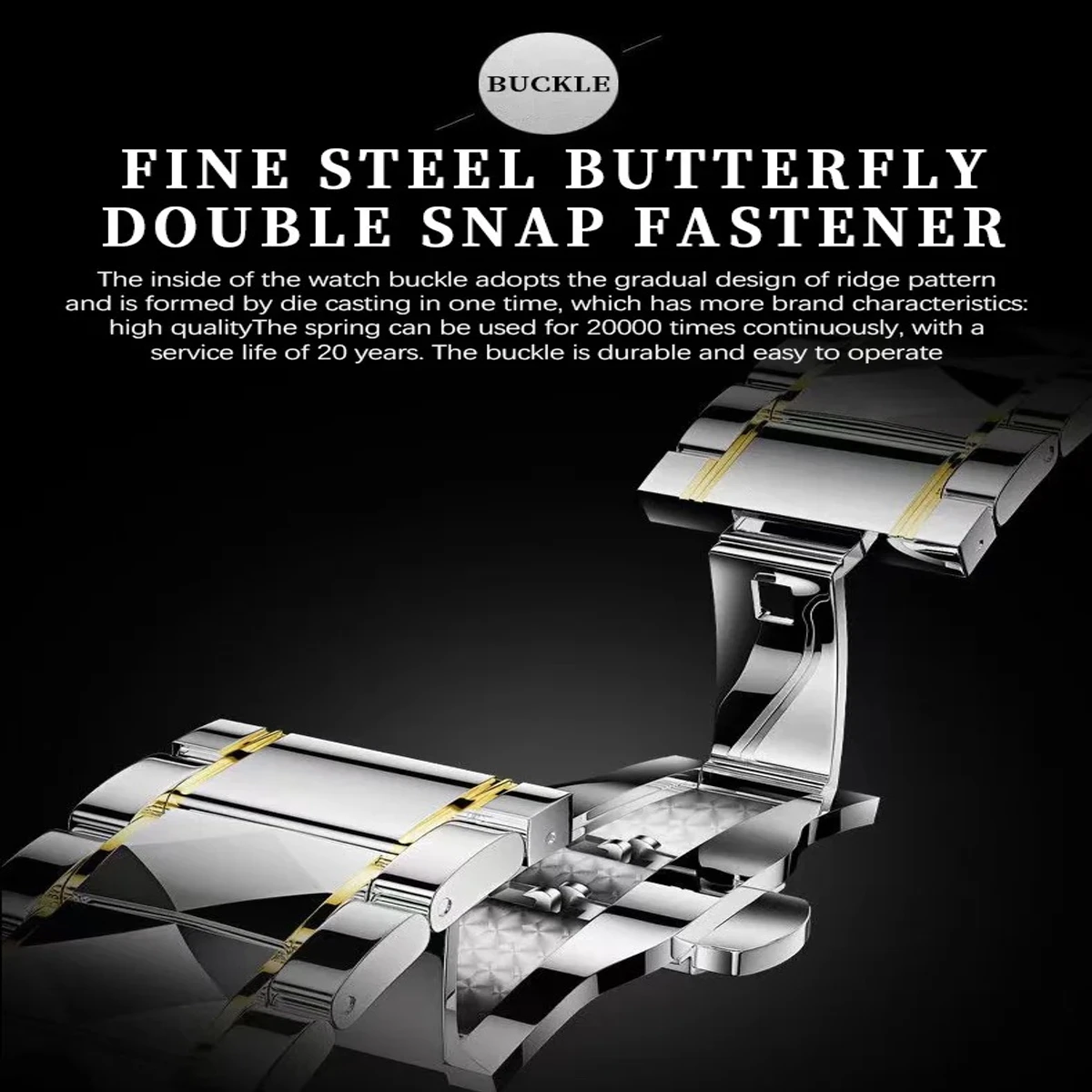 ROLE_X High Quality Original Men Clock Waterproof Luminous Date Luxury Man Watch Stainless Steel Quartz Men's Watches Male+Box- Green & Golden